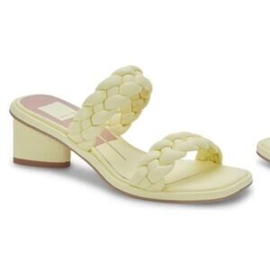 NEW Dolce Vita Ronin Light Yellow Double Braided Strap Sandal Size 6 MSRP $115